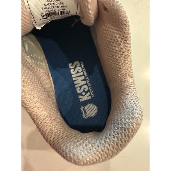 K Swiss Pink Beige Chunky Sneaker Girls Size 12 Lace Fashion Style Tennis Shoe - Picture 6 of 8